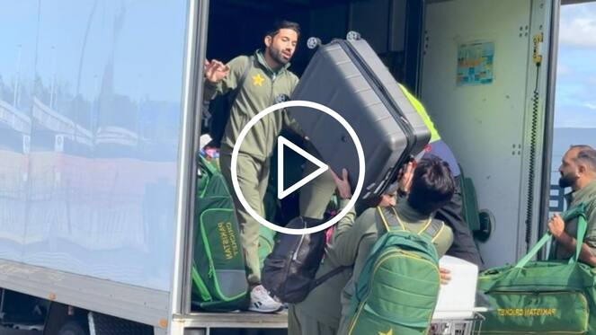[Watch] Rizwan, Wasim Jr. Forced To Load Pakistan's Luggage On Arrival At Canberra Airport